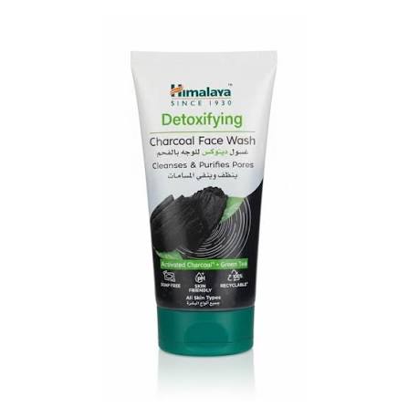 Himalaya Detoxifying Charcoal Foaming Face Wash, Cleanses Dirt, Purifies Skin, 150 ml
