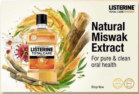 Listerine Mouthwash Miswak 250 ML