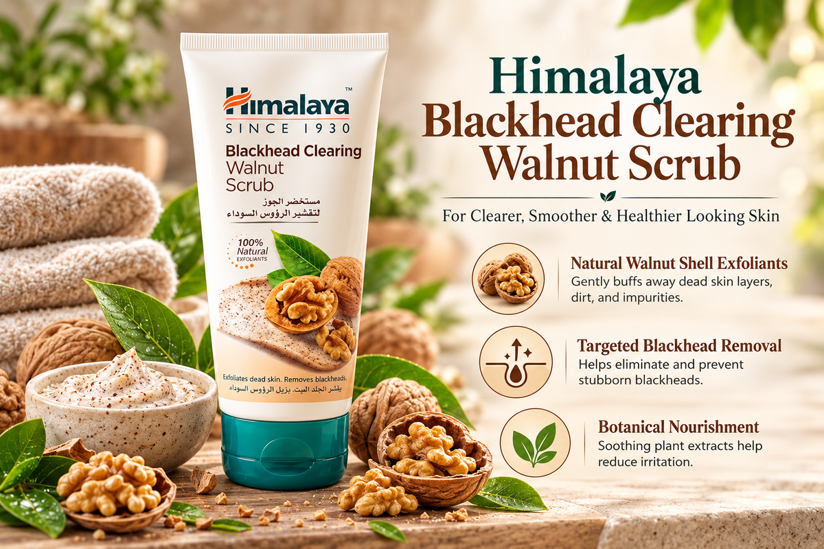Himalaya Herbals Blackhead Clearing Walnut Face Scrub | 150ml