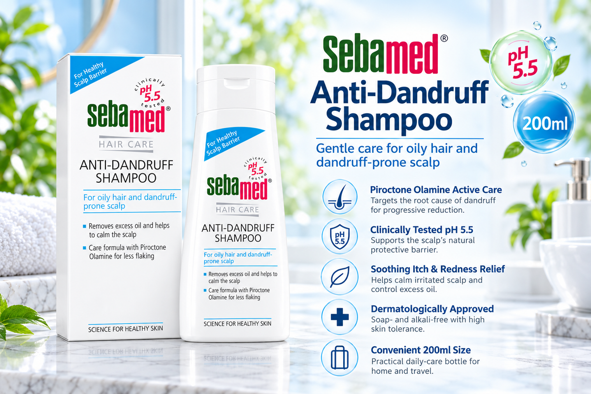 Sebamed Anti-Dandruff Shampoo | pH 5.5 Scalp Care | 200 ml