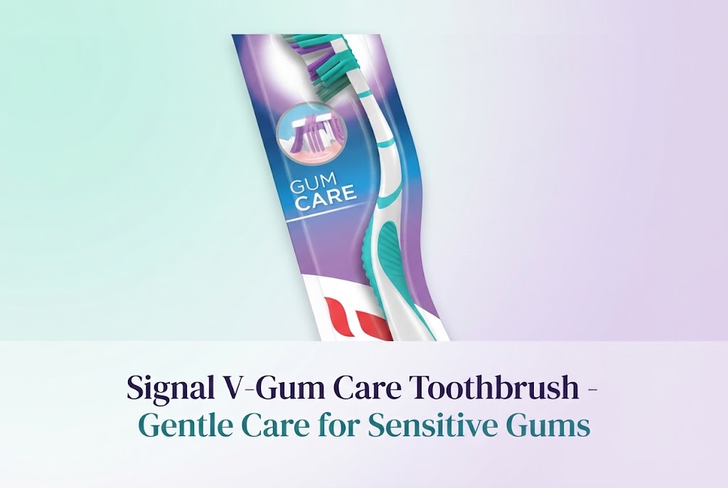 Signal V-Gum Care Medium Toothbrush Multicolour
