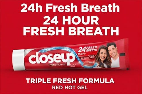 Closeup Triple Ever Fresh Formula Gel Red Hot Toothpaste 120 ml