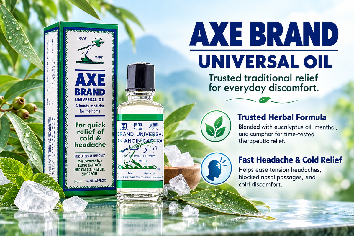 Axe Brand Medicated Universal Oil Multi-Pack - 12 x 14 ml