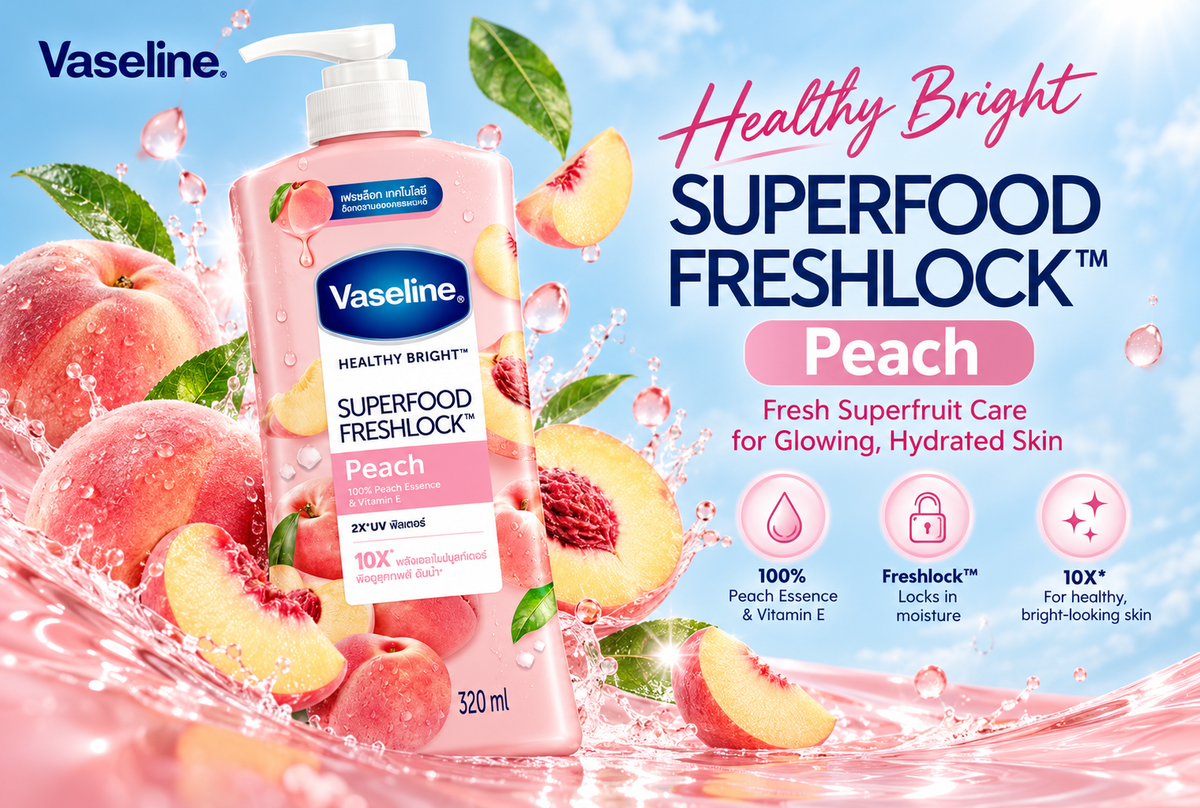 Vaseline Peach Superfood Lotion 320ml
