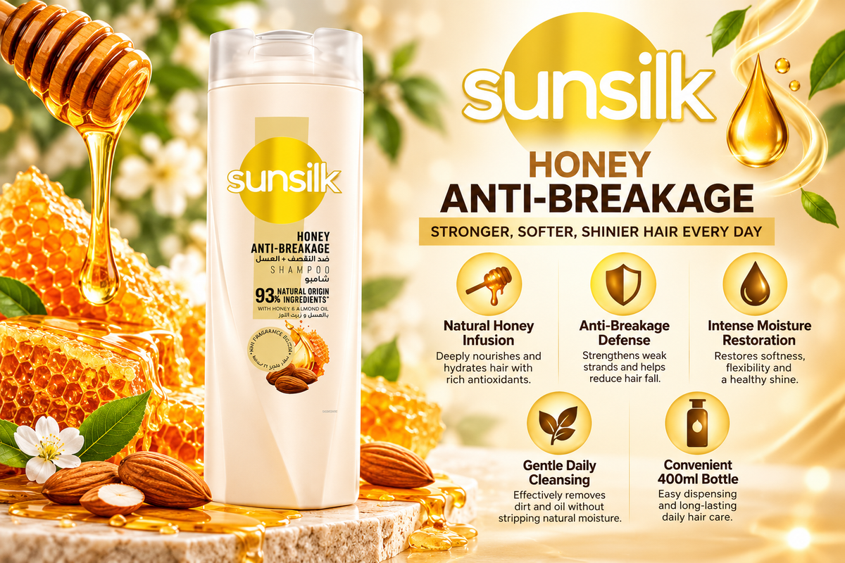 Sunsilk Anti-Breakage Shampoo Infused with Natural Honey | 400ml