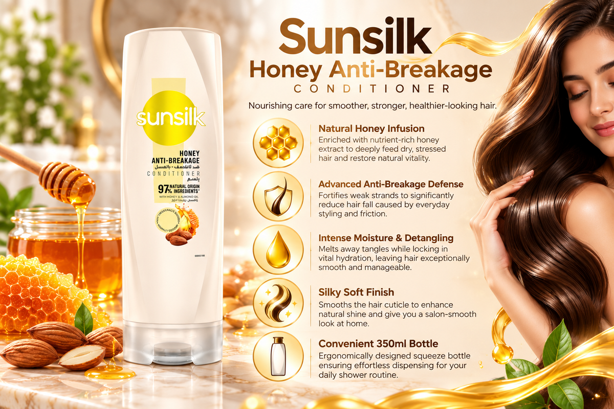 Sunsilk Honey Anti-Breakage Hair Conditioner | Strengthening Care | 350ml