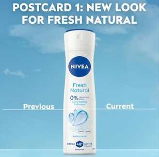 Nivea Fresh Natural Antiperspirant Spray for Women 48H Protection 150 ml