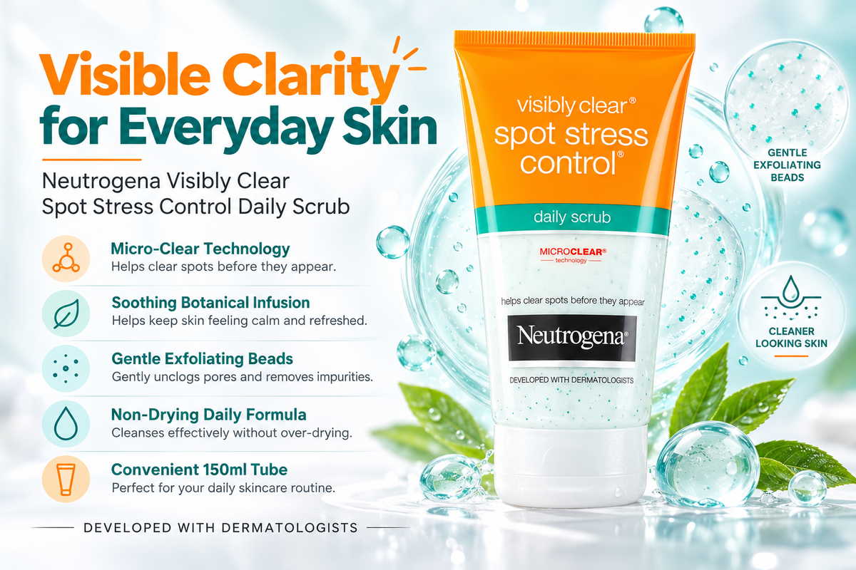 Neutrogena Visibly Clear Spot Stress Control Daily Scrub | 150ml