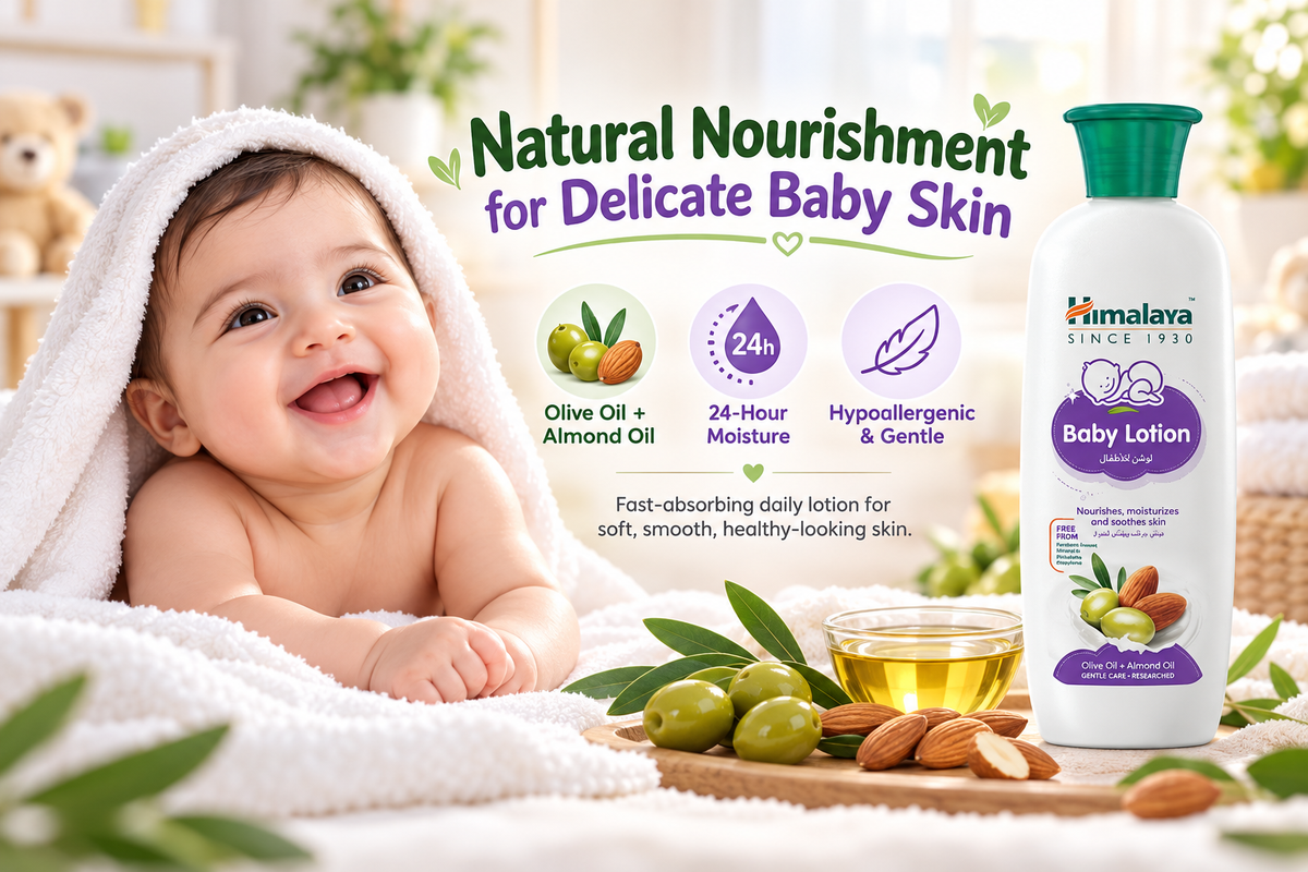 Himalaya Olive Oil & Almond Oil Baby Lotion | 400ml