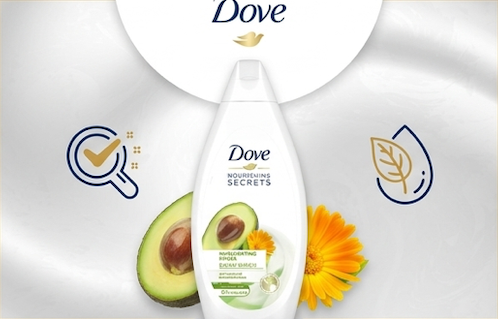 Dove Invigorating Body Wash Avocado 500 ml