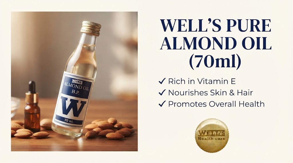 Wells Almond Oil 70 ML