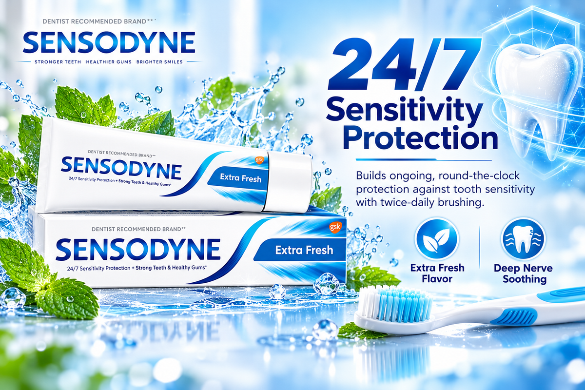 Sensodyne Extra Fresh Care Kit - 75 ml & Toothbrush