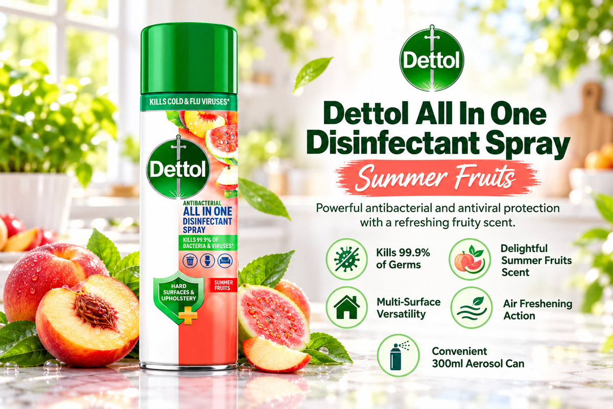 Dettol All-in-One Disinfectant Spray | Summer Fruits Scent | 300ml