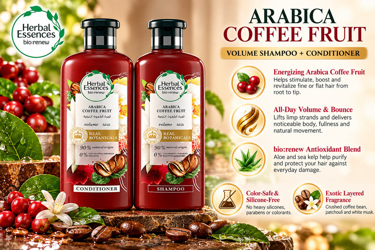 Herbal Essences bio:renew Volume Arabica Coffee Fruit Shampoo & Conditioner Set | 2 x 400ml