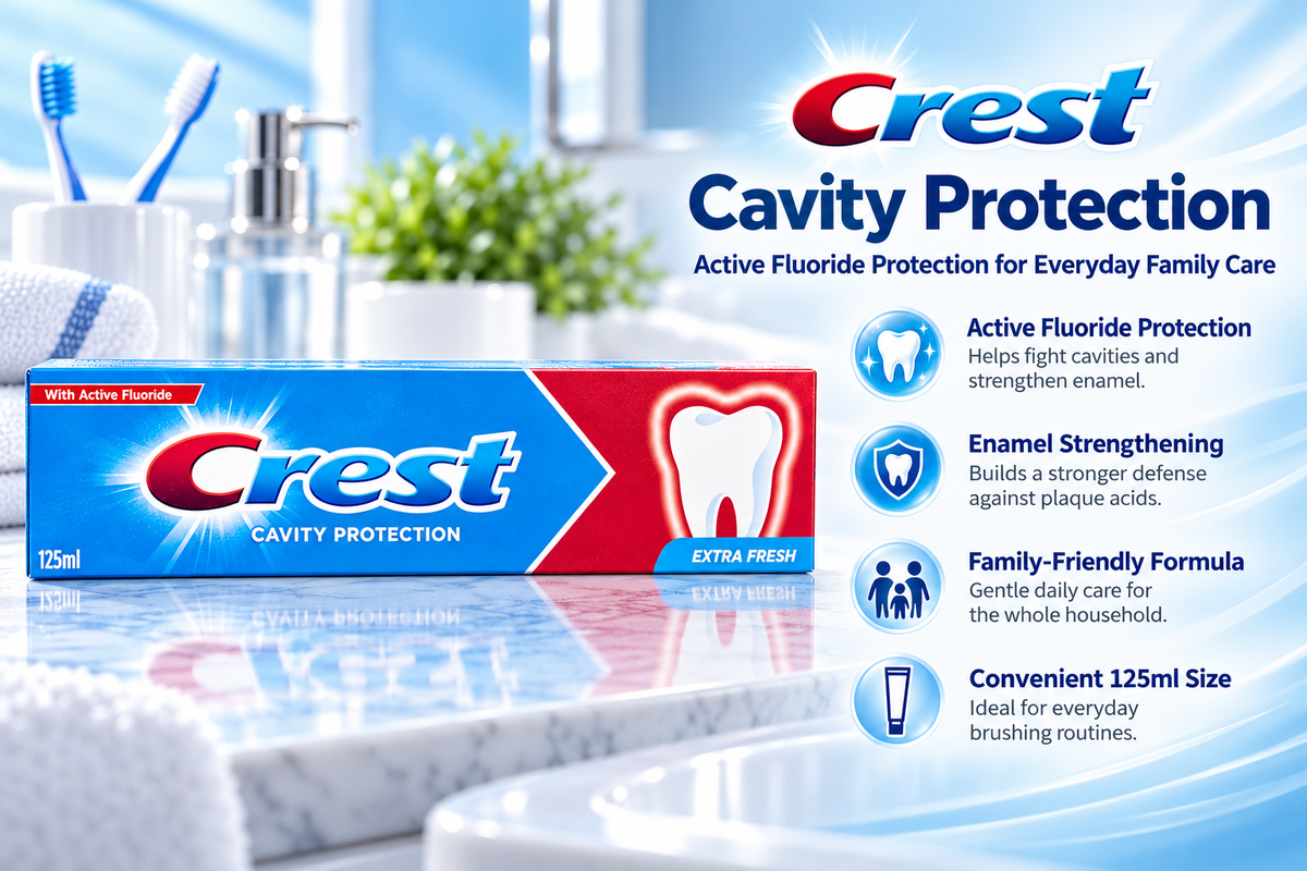 Crest Cavity Protection Toothpaste | Extra Fresh | 125ml