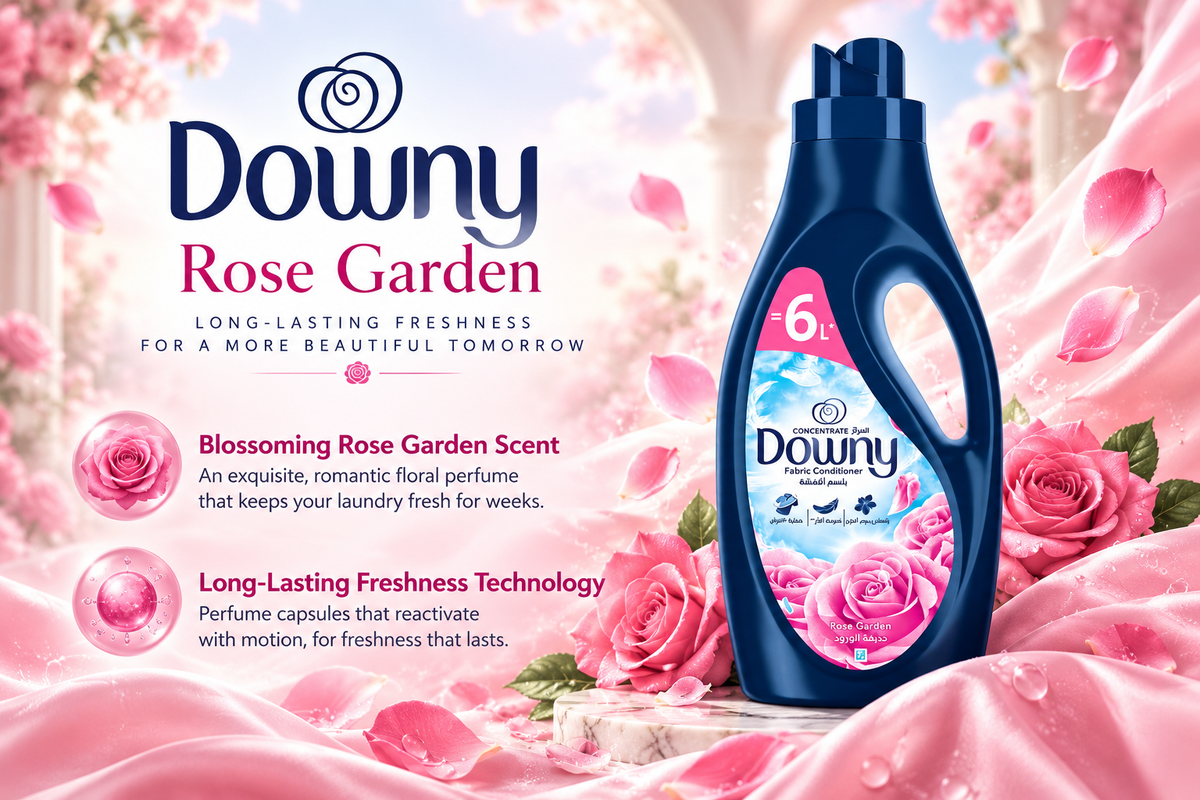 Downy Rose Garden Concentrate Fabric Softener & Enhancer | 2 Litre Value Pack