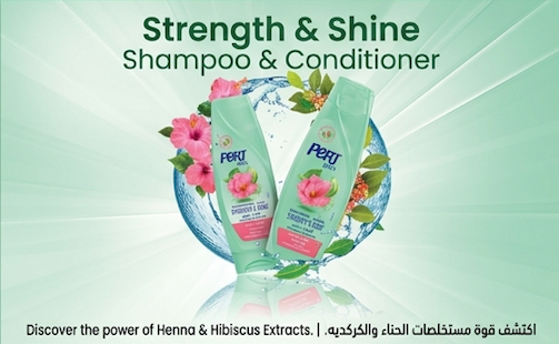 Pert Plus Strength & Shine Shampoo with Henna & Hibiscus Extract 400 ml