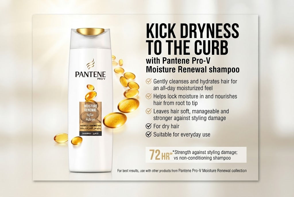 Pantene Pro-V Moisture Renewal Shampoo 400 ml