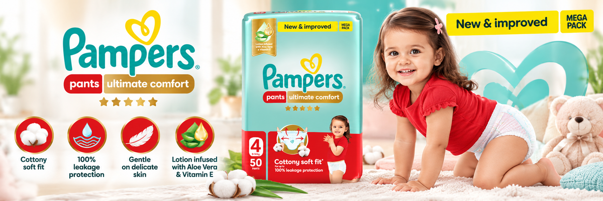 Pampers Premium Care Pants Size 4–x 50 Pants (100 Count)