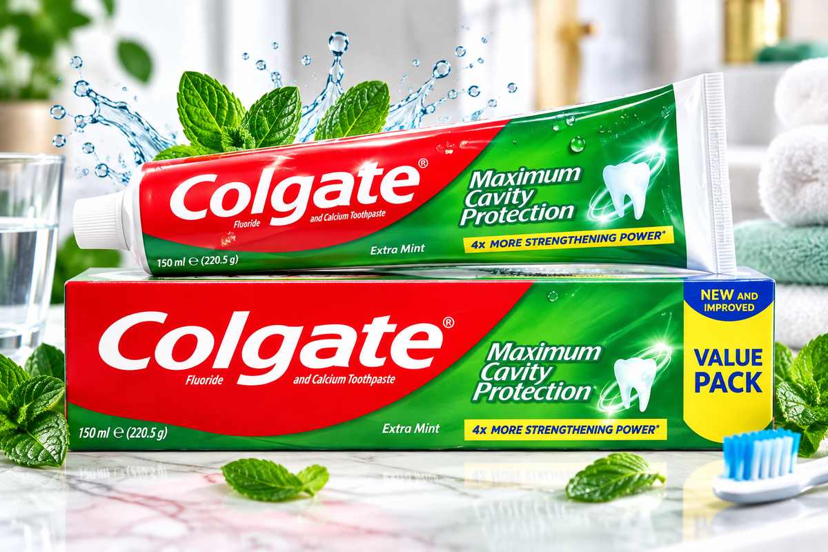 Colgate Max Cavity Extra Mint 150ml x 6pcs  – Strong Teeth & Fresh Breath