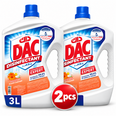 Dac Floral Disinfectant Cleaner 3L x 2pcs– Everyday Home Hygiene