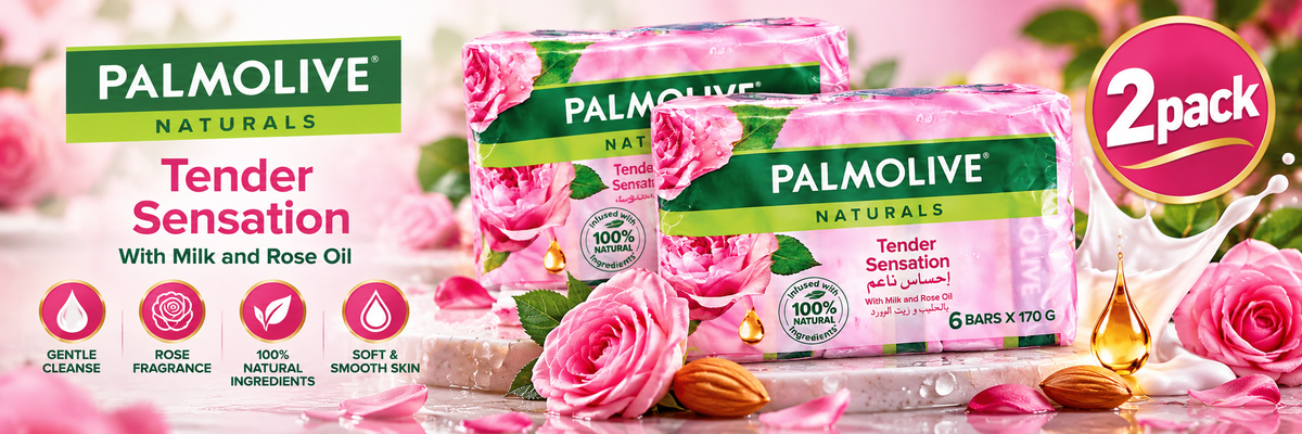Palmolive Nourishing Sensation Soap with Milk & Rose 170g x 2packs 12pcs