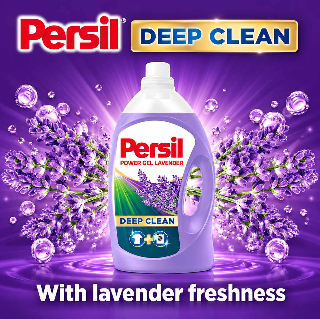 Persil Power Gel Lavender 4.8L – Deep Clean & Fresh Lavender Scent
