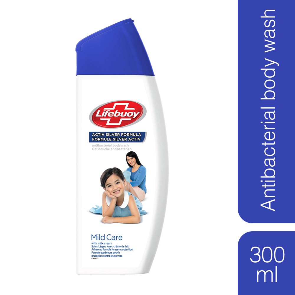 LIFEBUOY BODY WASH MILD CARE 300 ML / ACTIVE SILVER FORMULA