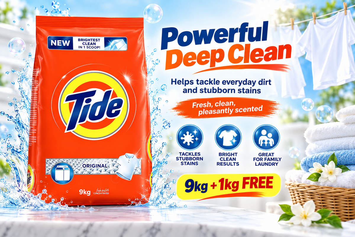 Tide Original Detergent Powder 9kg Value Pack