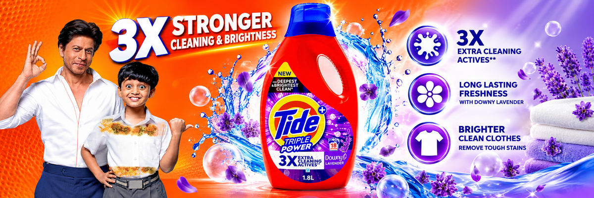 Tide Triple Power Gel Downy Lavender – 1.8L