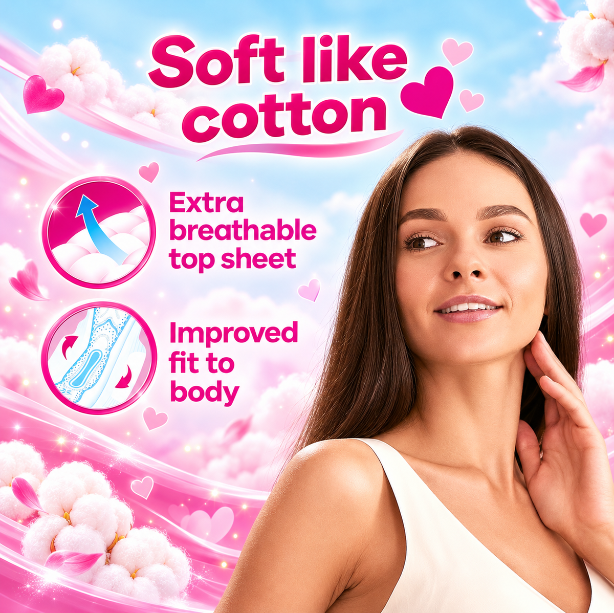 Always Maxi Thick Pads Pink – 10 Pads Pack x 4packs