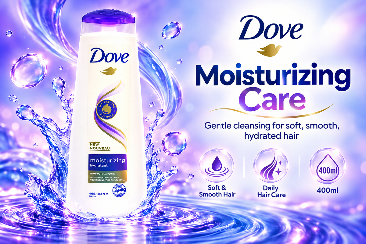 Dove Shampoo 400ml  x 4pcs – Moisturizing Care for Dry Hair