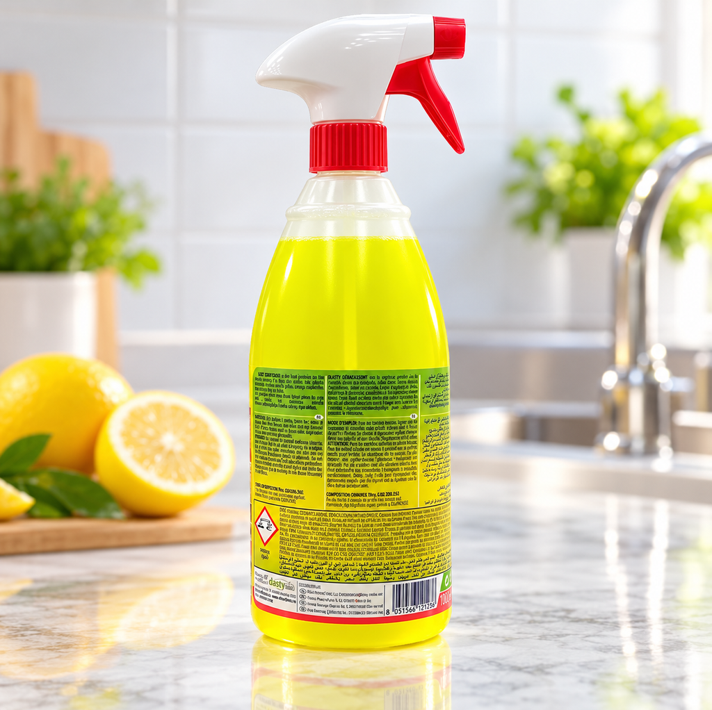 Dasty Super Degreaser Lemon 1L – Kitchen & Multi-Surface Cleaner 2pcs
