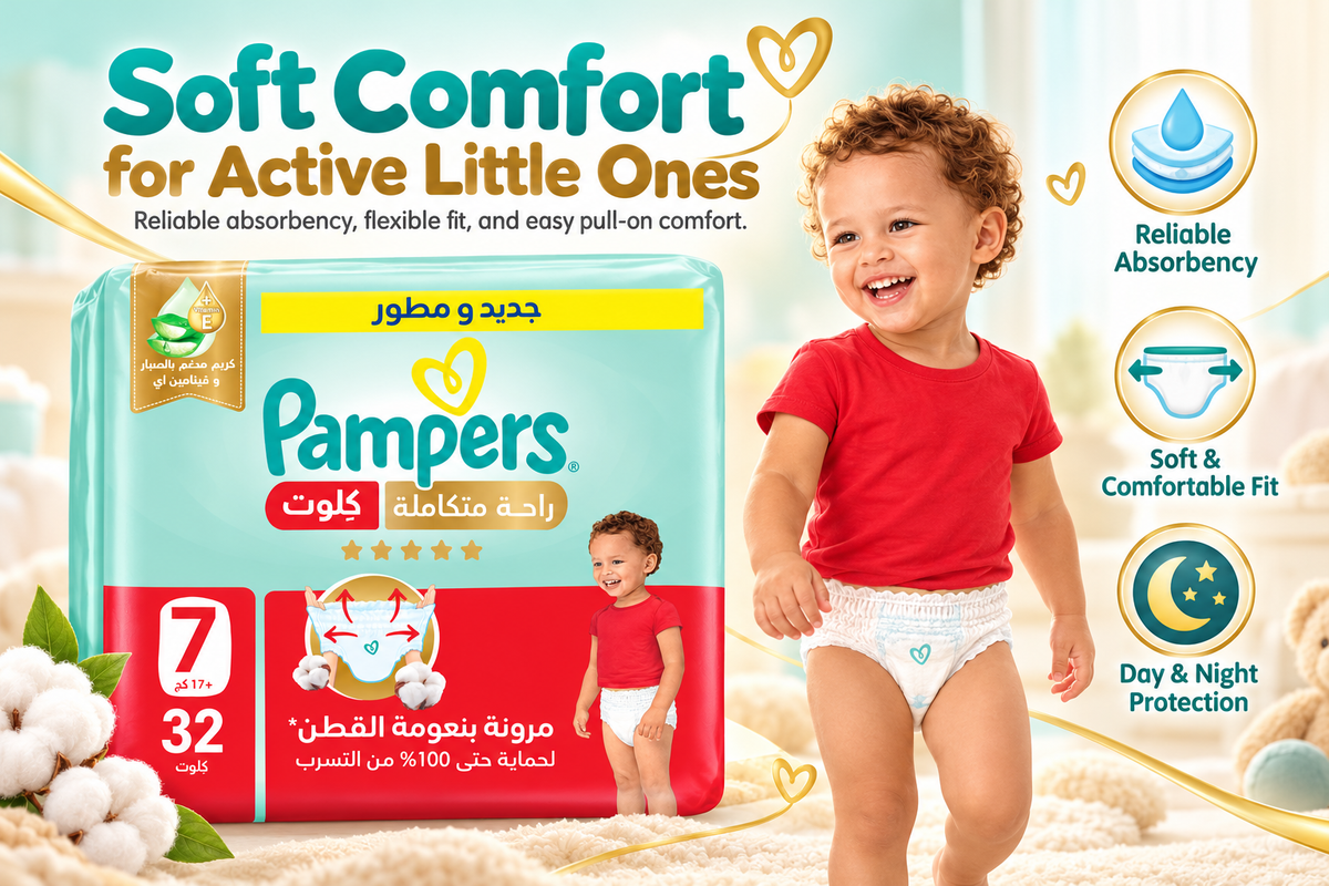 Pampers Premium Care Pants Size 7 – 32 Pants Value Pack