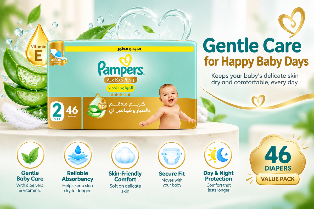 Pampers Premium Care Size 2 - 46 Diapers Value Pack