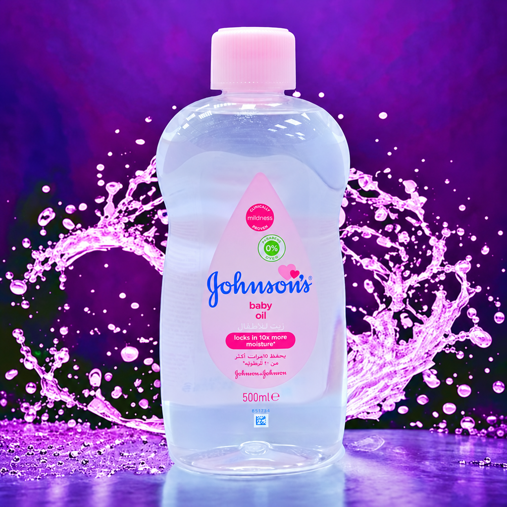 Johnson’s Baby Oil 500ml x 3pcs – Baby Massage & Moisturizing Oil