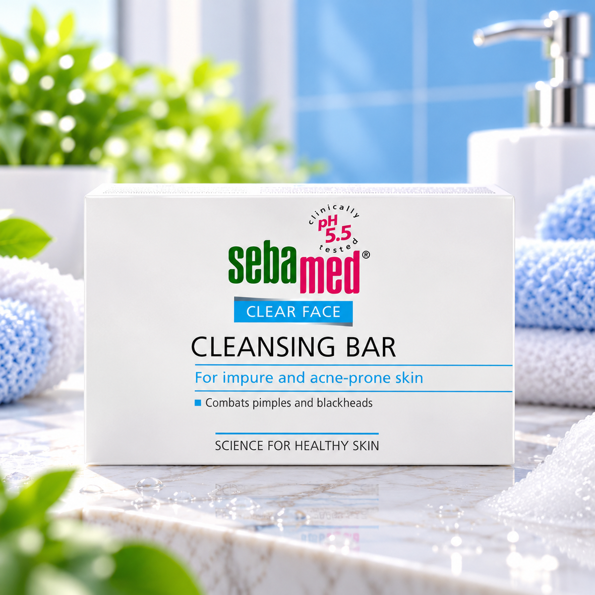 Sebamed Anti-Bacterial Facial Cleansing Bar with pH 5.5 - 100g