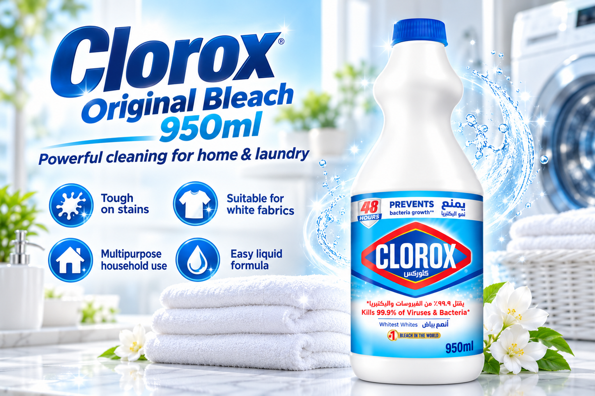 Clorox Original Liquid Bleach – 950ml 6pcs