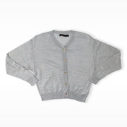 Pale Cloud Girls Yakira Knit Cardigan in Dusted Blue