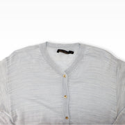 Pale Cloud Girls Yakira Knit Cardigan in Dusted Blue