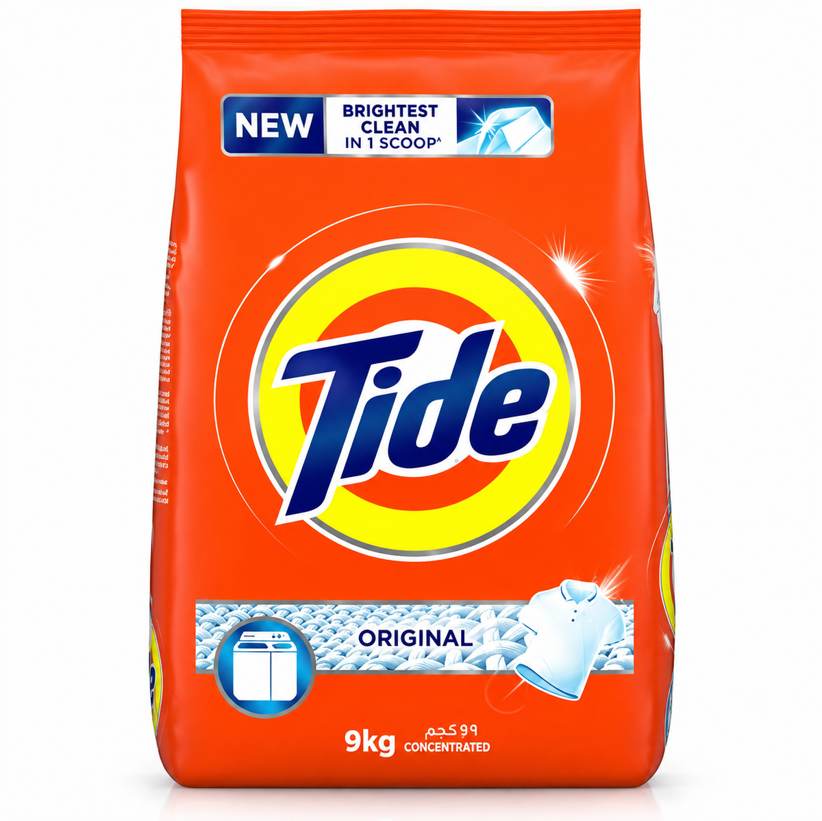 Tide Original Detergent Powder 9kg Value Pack