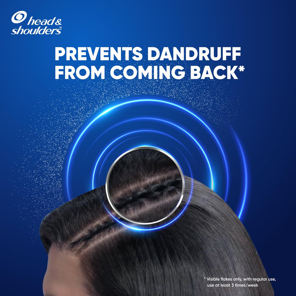 Head & Shoulders Cool Menthol Anti-Dandruff Shampoo for Men & Women - 190ml