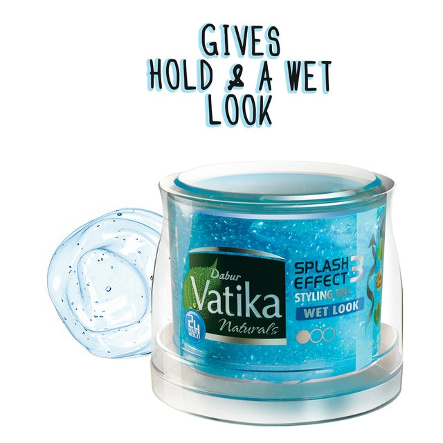 Dabur Vatika Wet Look Hair Styling Gel | Twin Value Pack (2 x 250ml)