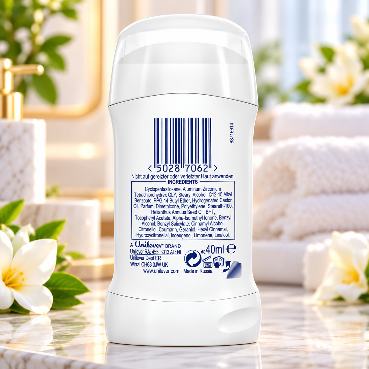 Dove Antiperspirant Deodorant Stick - Invisible Dry | 40g