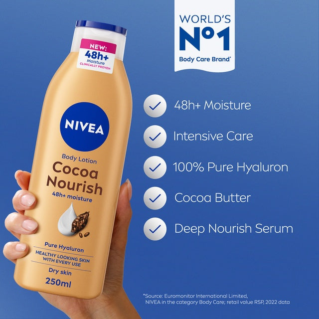Nivea Body Lotion for Dry Skin Cocoa Butter 250 ml