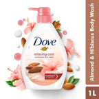 Dove Relaxing Care Body Wash - Almond Cream & Hibiscus | 1 Litre