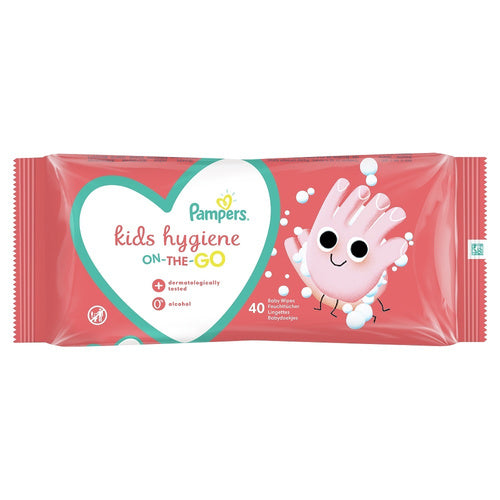 Prima Pampers Kids Hygiene On-The-go Baby Wipes, Pack of 40