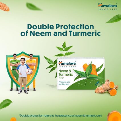 Himalaya Herbal Soap for Clear Skin - Neem & Turmeric (6 x 125g Multi-Pack)