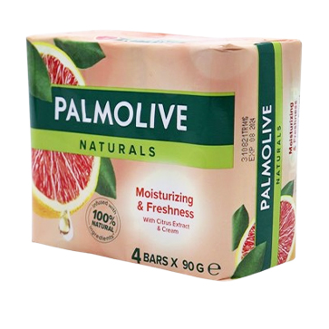 Palmolive Naturals Moisturizing & Freshness Bar Soap with Citrus Extract & Cream 4 bars x 90 g