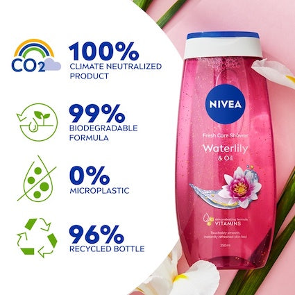 Nivea Waterlily & Oil Shower Gel | 250ml (2-Pack)